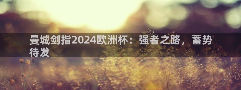 欧洲杯买球手机app：曼城剑指2024欧洲杯：强者之路，蓄势
待发